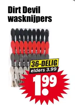 Dirk Dirt Devil wasknijpers aanbieding