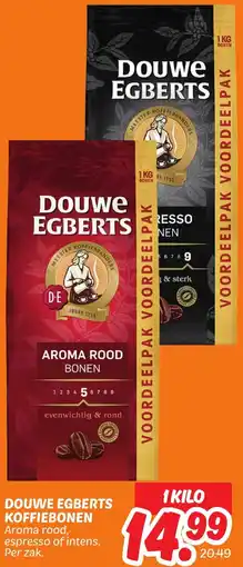 Dekamarkt Douwe egberts koffiebonen aanbieding
