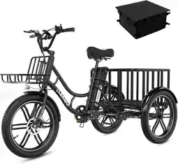 Bol.com ELEKGO Elektrische driewieler EGO 03S - fiets voor boodschappen - 20 inch - 18Ah aanbieding