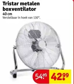 Kruidvat Tristar metalen boxventilator aanbieding