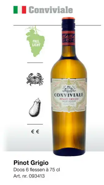 Bidfood Pinot grigio 75cl aanbieding