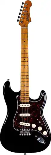 Bol.com JET JS-300 BK Elektrische Gitaar SSS Tremolo Roasted Maple Toets 25,5 inch aanbieding