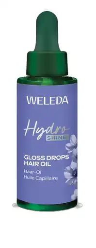 De Online Drogist Weleda Hydro Shine Gloss Drops Hair Oil aanbieding
