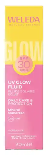 De Online Drogist Weleda UV Glow Zonnefluide SPF30 30ML aanbieding