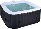 Bol.com SUN SPA Vierkante opblaasbare opblaasbare spa - 6 personen - 1, 85 x H 0, 65 m aanbieding