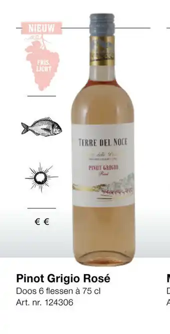 Bidfood Pinot grigio rose 75cl aanbieding
