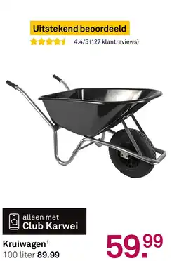 Karwei Kruiwagen aanbieding