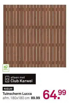 Karwei Tuinscherm Lucca aanbieding