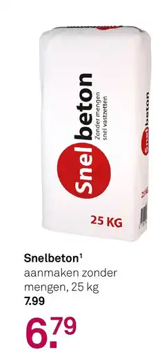 Karwei Snelbeton aanbieding