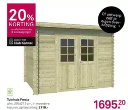 Karwei Tuinhuis Fresia aanbieding