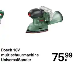Karwei Bosch 18V multischuurmachine UniversalSander aanbieding