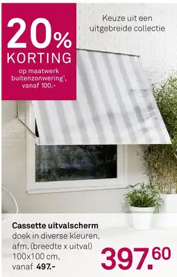 Karwei Cassette uitvalscherm aanbieding