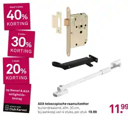 Karwei AXA telescopische raamuitzetter aanbieding