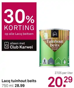 Karwei Lacq tuinhout beits aanbieding