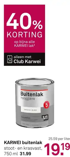 Karwei Karwei buitenlak aanbieding