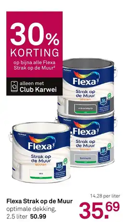 Karwei Flexa Strak op de Muur² aanbieding