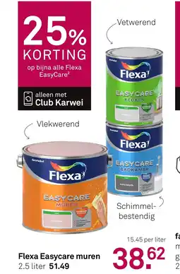 Karwei Flexa Easycare muren aanbieding