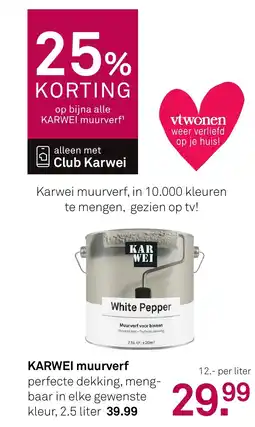 Karwei Karwei muurverf¹ aanbieding