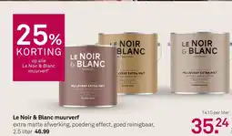 Karwei Le Noir & Blanc muurverf aanbieding