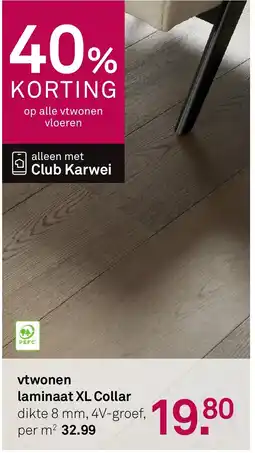Karwei Vtwonen laminaat xl collar aanbieding