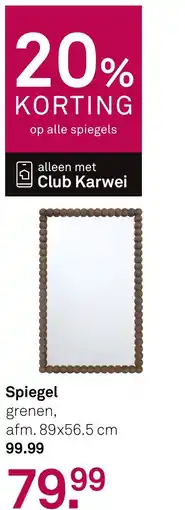 Karwei Spiegel grenen aanbieding