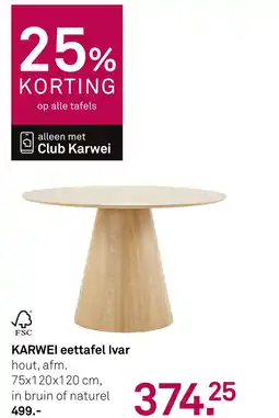 Karwei KARWEI eettafel Ivar aanbieding