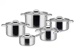 Lidl SILVERCREST Rvs pannenset 5-delig aanbieding
