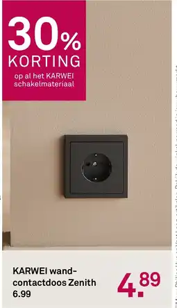 Karwei KARWEI wand- contactdoos Zenith aanbieding