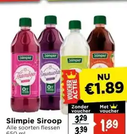 Vomar Voordeelmarkt Slimpie Siroop aanbieding