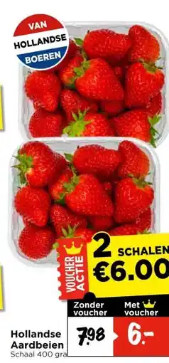 Vomar Voordeelmarkt Hollandse Aardbeien aanbieding