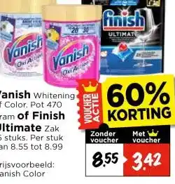 Vomar Voordeelmarkt Vanish , of Finish Ultimate aanbieding