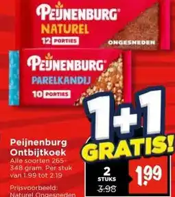 Vomar Voordeelmarkt Peijnenburg Ontbijtkoek aanbieding