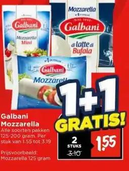 Vomar Voordeelmarkt Galbani Mozzarella aanbieding