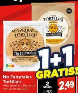 Vomar Voordeelmarkt No Fairytales Tortilla's aanbieding