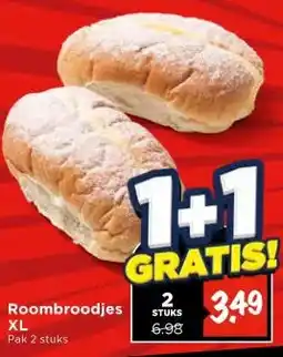 Vomar Voordeelmarkt Roombroodjes XL aanbieding