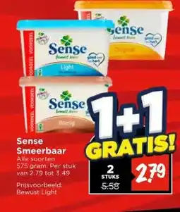 Vomar Voordeelmarkt Sense Smeerbaar aanbieding