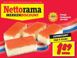 Nettorama Oranje tompoucen aanbieding