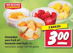 Nettorama Gesneden vers fruit of bavarois met fruit aanbieding