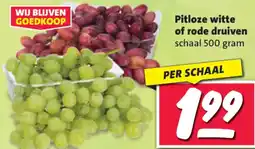 Nettorama Pitloze witte of rode druiven aanbieding