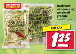 Nettorama Nasi bami of macaroni, spaghetti groente aanbieding
