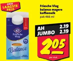 Nettorama Friesche Vlag balance magere koffiemelk aanbieding