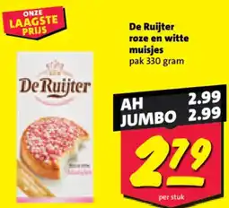 Nettorama De Ruijter roze en witte muisjes aanbieding