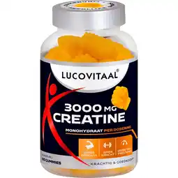 Etos Lucovitaal Creatine 3000 mg gummies Citroensmaak 60 stuks aanbieding