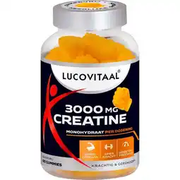 Etos Lucovitaal Creatine 3000 mg gummies Citroensmaak 60 stuks aanbieding