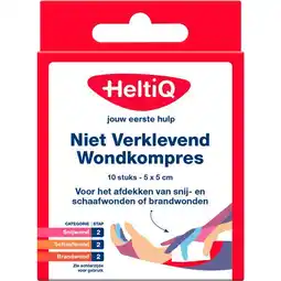 Etos Heltiq Niet klevend Wondkompres 5x5 aanbieding