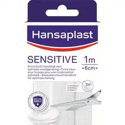 Etos Hansaplast Sensitive Pleister 1mx6cm aanbieding