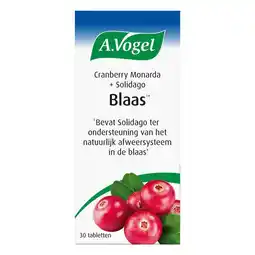 Etos A.Vogel Cranberry Monarda Goed Blaasfunctie Tabletten 30 stuks aanbieding