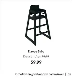 Babypark Europe Baby Donald III aanbieding