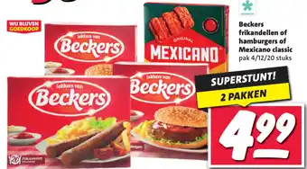 Beckers frikandellen of hamburgers of Mexicano classic