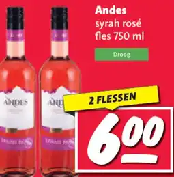 Nettorama Andes syrah rosé aanbieding
